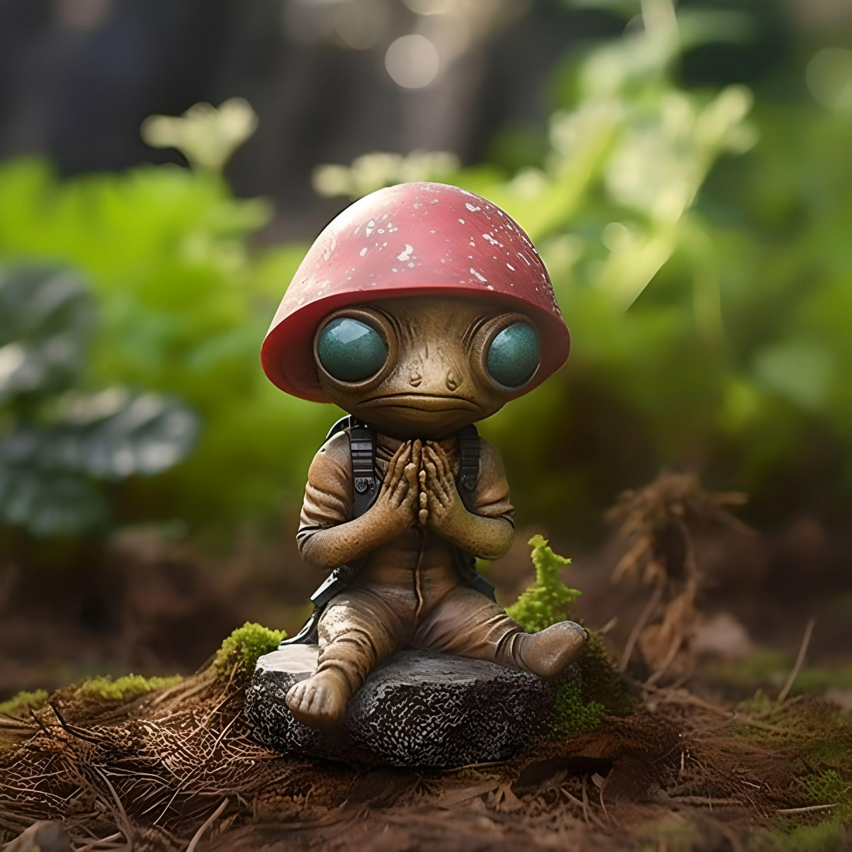 Mysterious Alien Figurines--Hand Carved Figurines