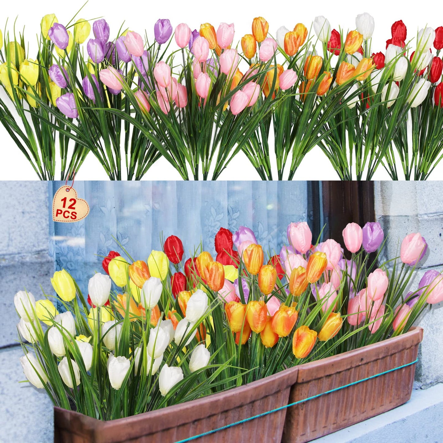 Last Day 70% OFF-Outdoor Artificial Tulips Flowers💐
