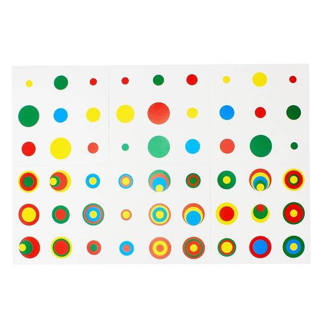 Colorful Cylinder Blocks with Cards