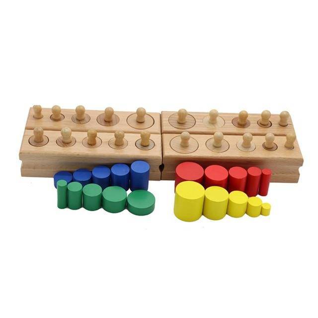 Colorful Cylinder Blocks with Cards