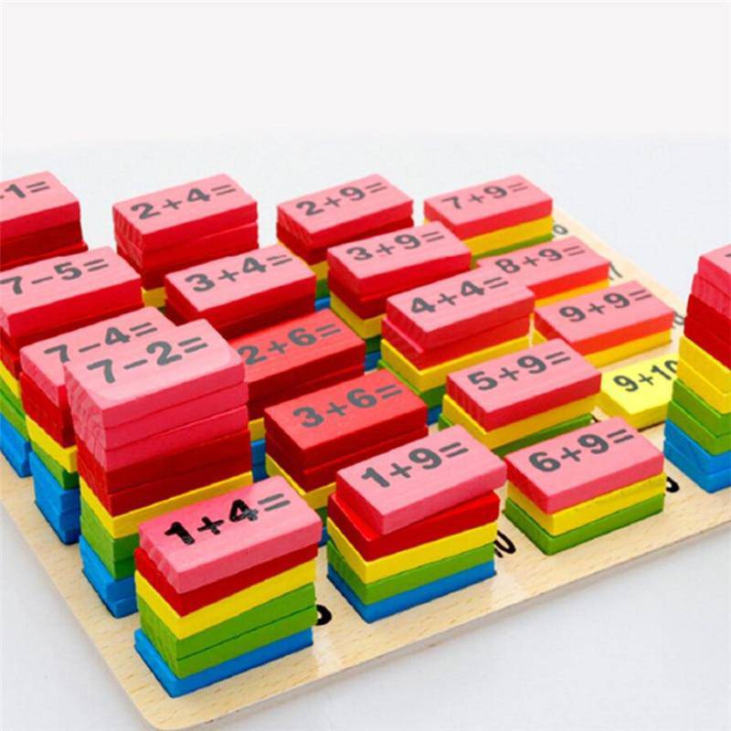 Domino-Arithmetik-Lernspielzeug aus Holz
