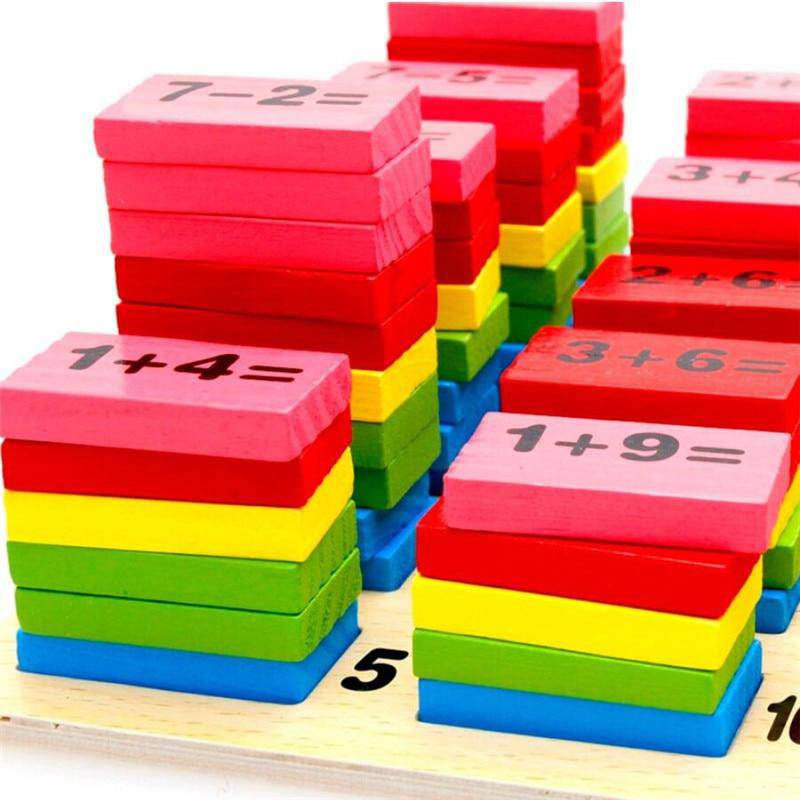Domino-Arithmetik-Lernspielzeug aus Holz