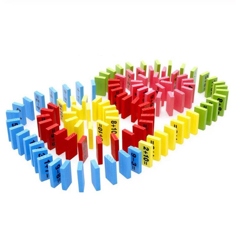 Domino-Arithmetik-Lernspielzeug aus Holz