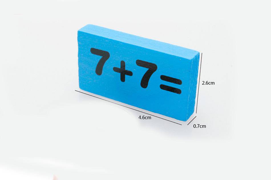 Domino-Arithmetik-Lernspielzeug aus Holz