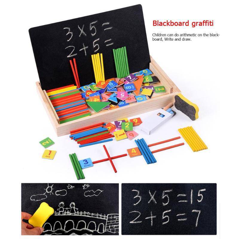 Hölzernes magnetisches Puzzle-Figuren-Match-Mathe-Spielzeug