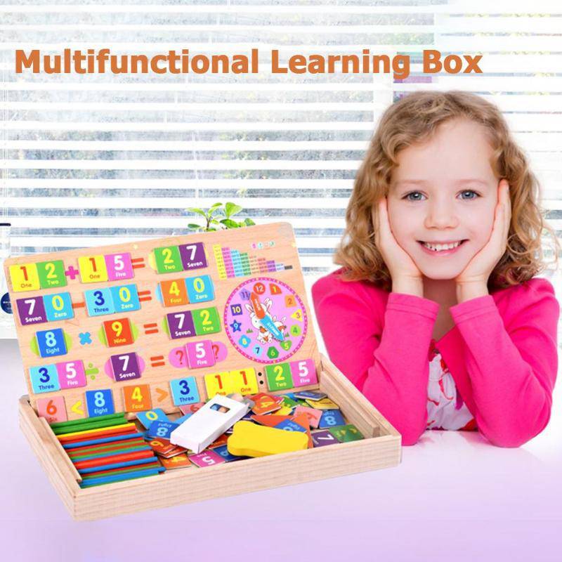 Hölzernes magnetisches Puzzle-Figuren-Match-Mathe-Spielzeug