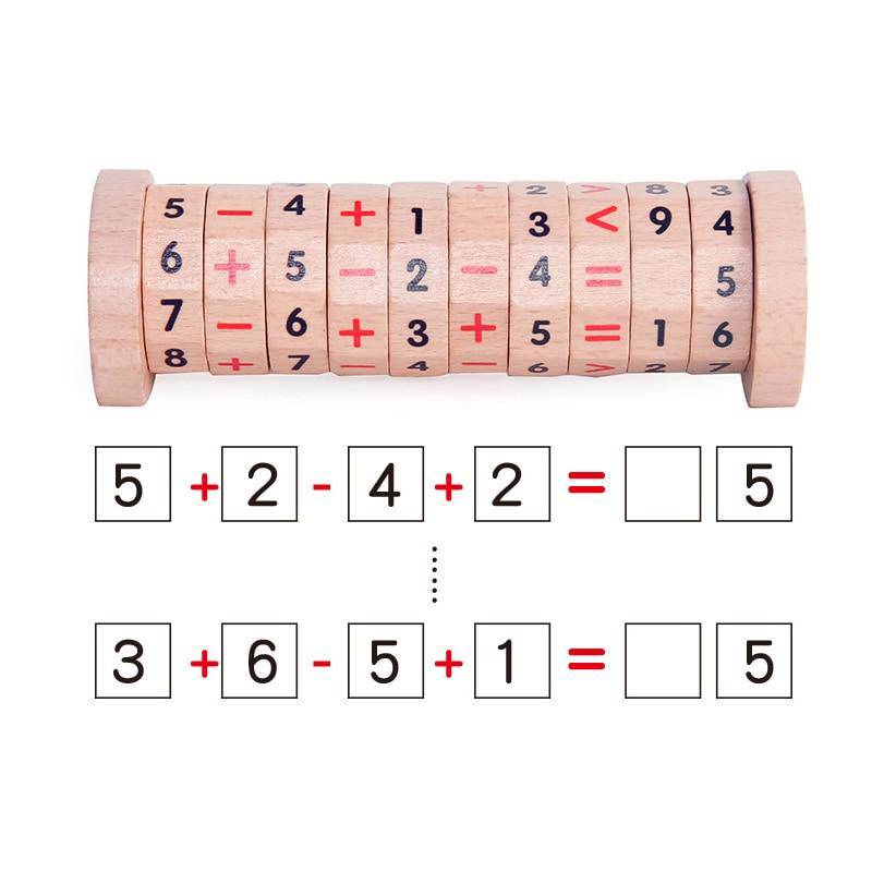 Manipulatives Zahlenzählspielzeug aus Holz
