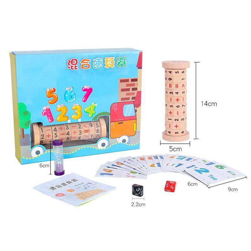 Manipulatives Zahlenzählspielzeug aus Holz