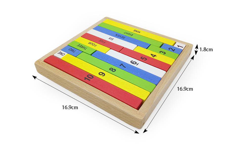 HÖLZERNES Montessori-DOMINO UND BLÖCKE ZUSÄTZLICHES PÄDAGOGISCHES SPIELZEUG