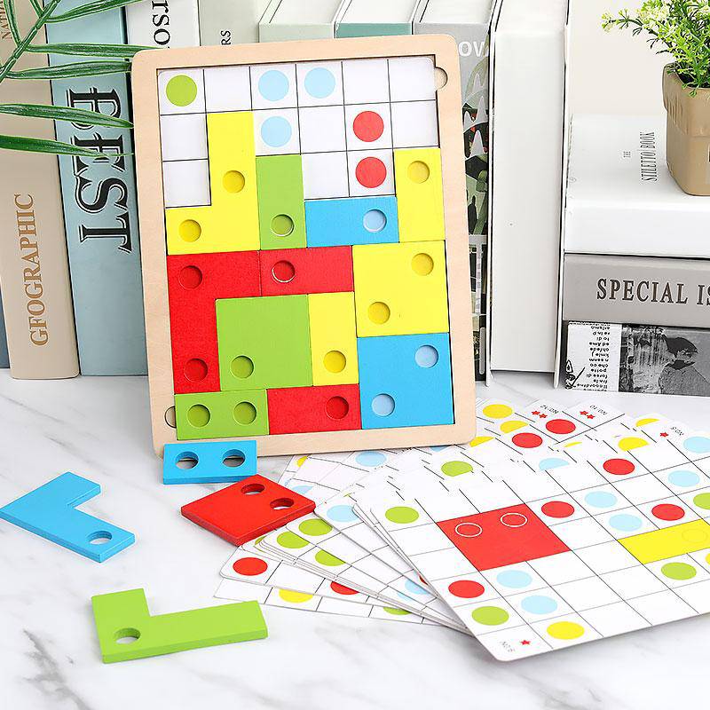 Wooden Puzzle Toys for Logical Thinking and Montessori Educational Learning