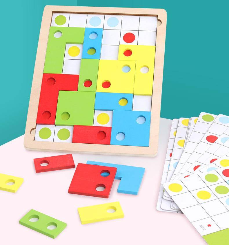 Wooden Puzzle Toys for Logical Thinking and Montessori Educational Learning