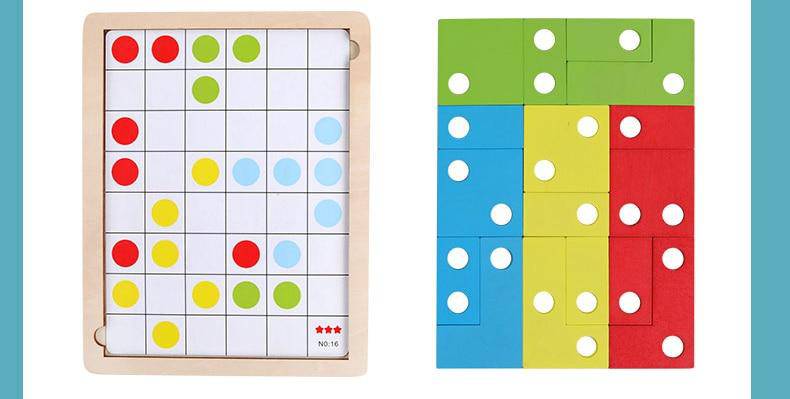 Wooden Puzzle Toys for Logical Thinking and Montessori Educational Learning