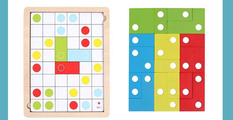 Wooden Puzzle Toys for Logical Thinking and Montessori Educational Learning