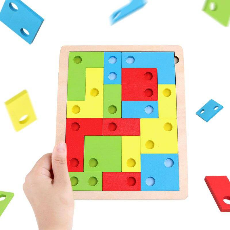 Wooden Puzzle Toys for Logical Thinking and Montessori Educational Learning