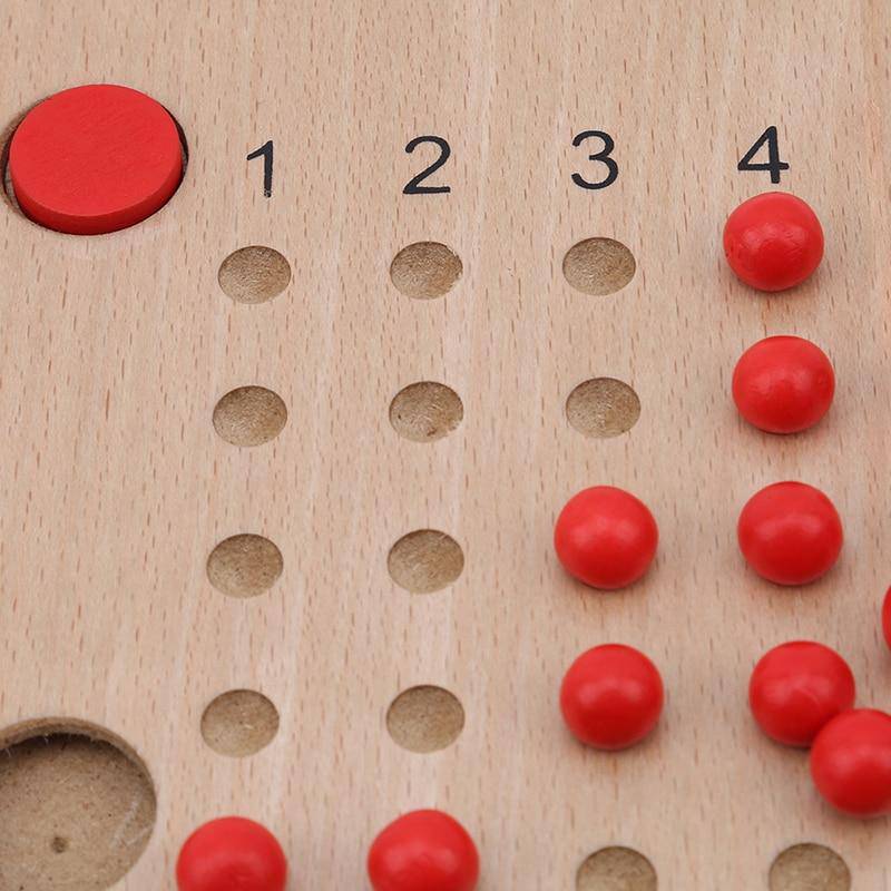 Mathe-Spielzeug aus Holz für Division, Multiplikation und Addition