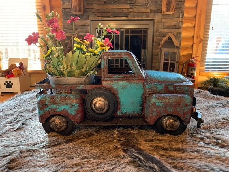 🎁Frühling Ostern Hot Sale 45 % RABATT💝Frühling Sommer Großer rustikaler Bauernhaus-LKW