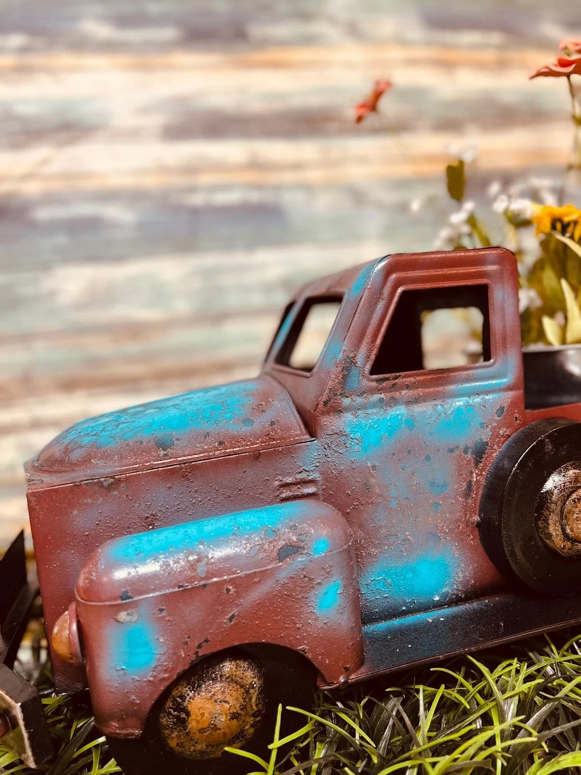 🎁Frühling Ostern Hot Sale 45 % RABATT💝Frühling Sommer Großer rustikaler Bauernhaus-LKW