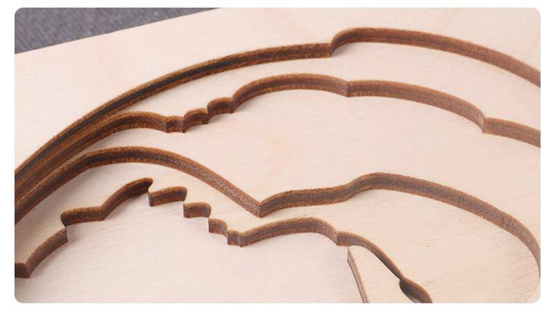 Mehrschichtiges 3D-Tierpuzzlespielzeug aus Holz
