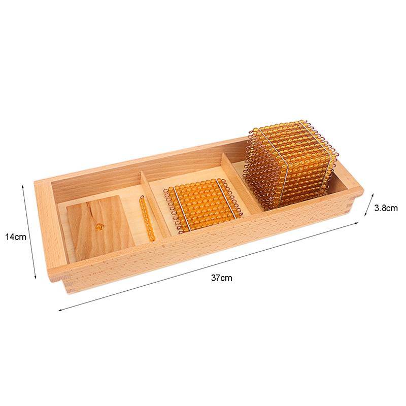 Montessori Math Gold Beads With Box Trays