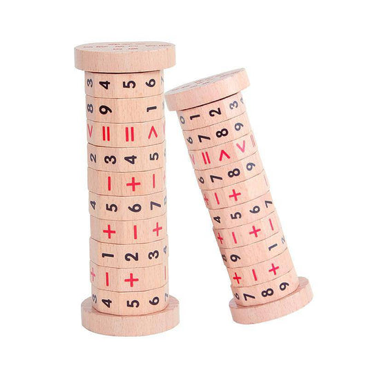 Manipulatives Zahlenzählspielzeug aus Holz