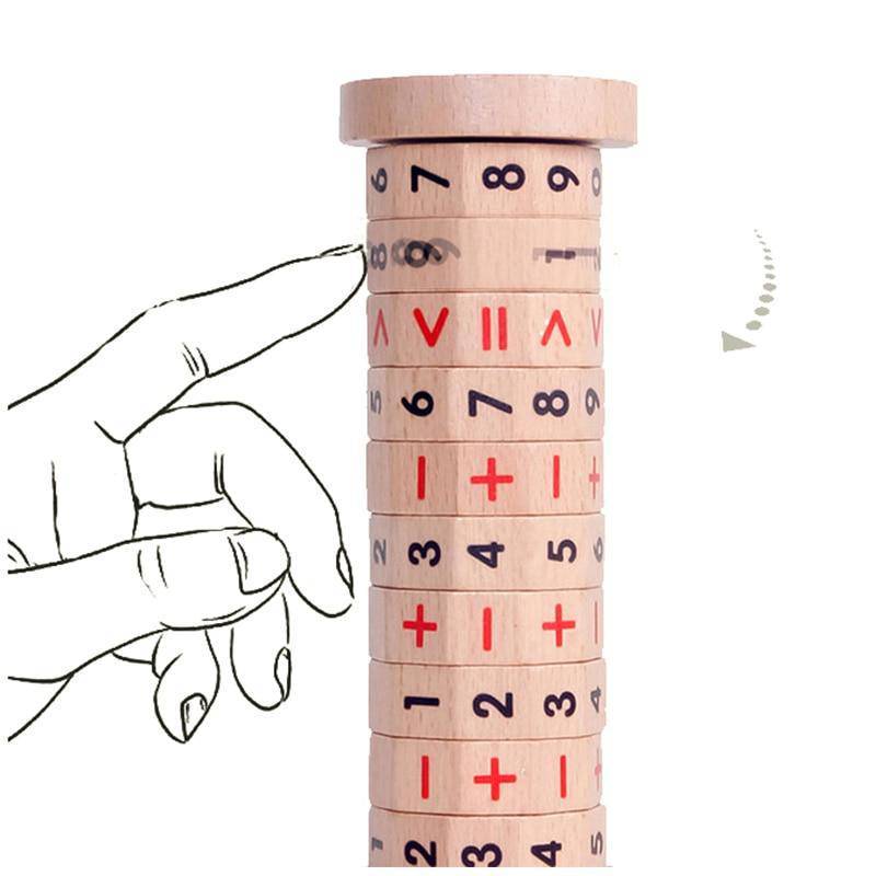 Manipulatives Zahlenzählspielzeug aus Holz