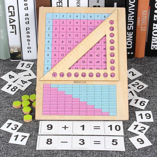 Mathe-Lehrspielzeug aus Holz