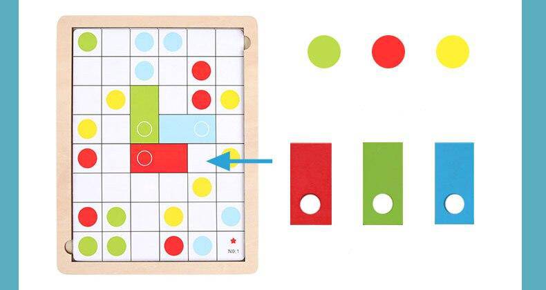Holzpuzzlespielzeug für logisches Denken und Montessori-Lernen