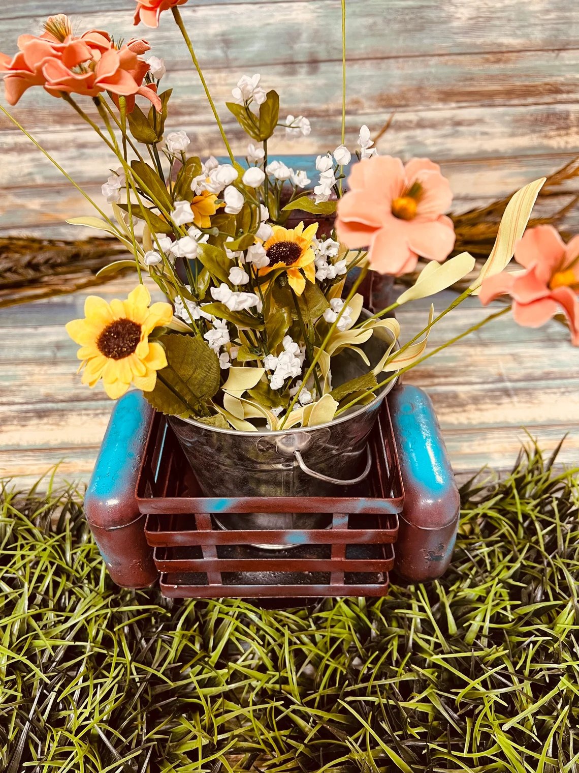 🎁Frühling Ostern Hot Sale 45 % RABATT💝Frühling Sommer Großer rustikaler Bauernhaus-LKW