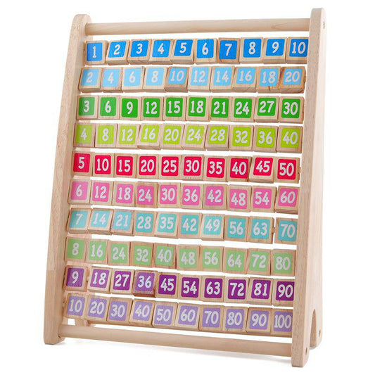 Montessori-Multiplikationstisch aus Holz